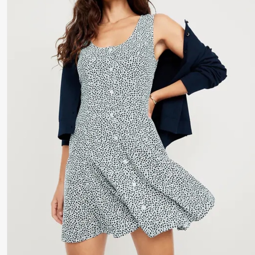 COPY: Old Navy Women's Fit & Flare Crepe Button-Front Mini Dress